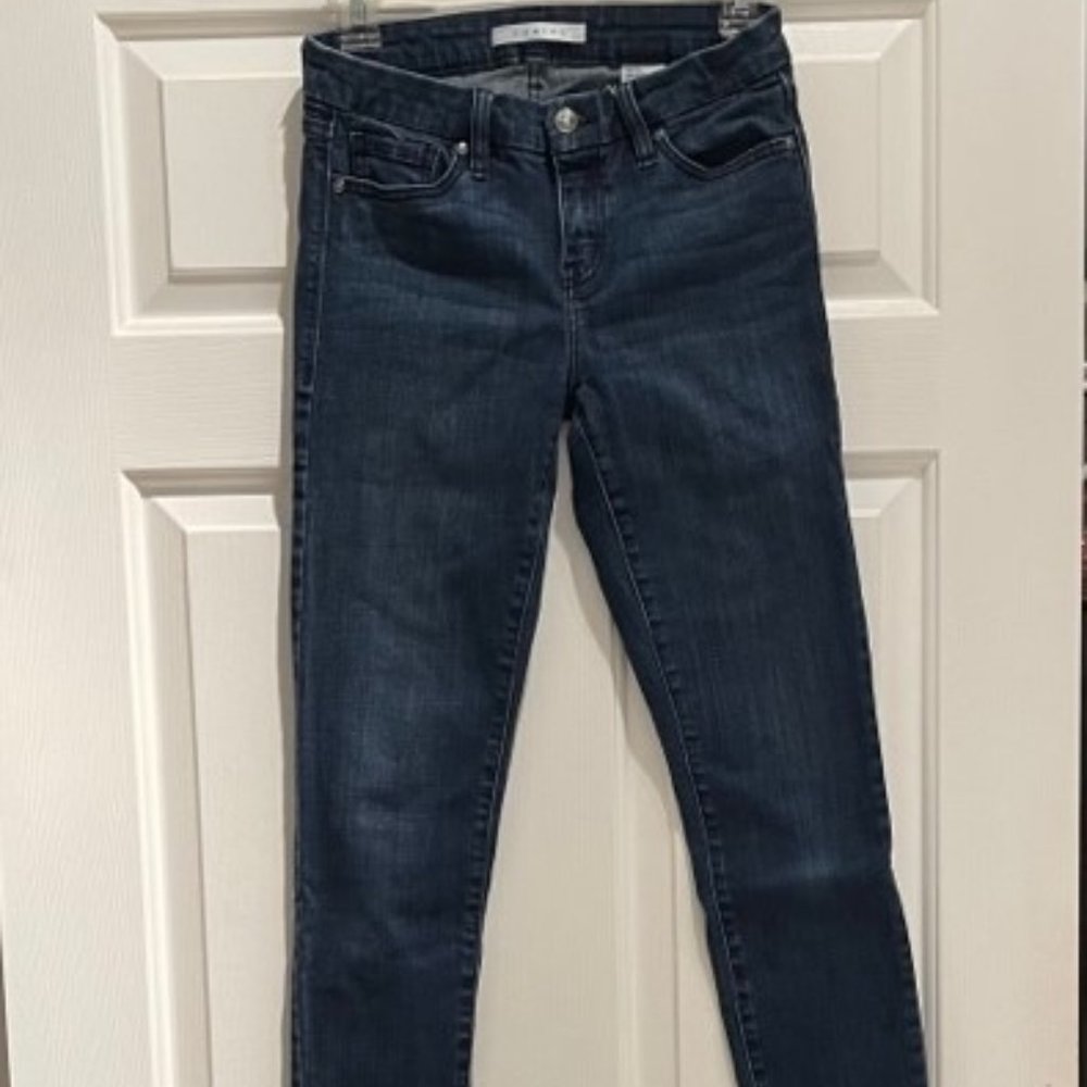 Eunina Greta mid-rise skinny roller crop jeans in size 5